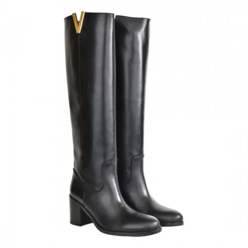 STIVALE CON V ORO VIA ROMA 15 4041 NERO