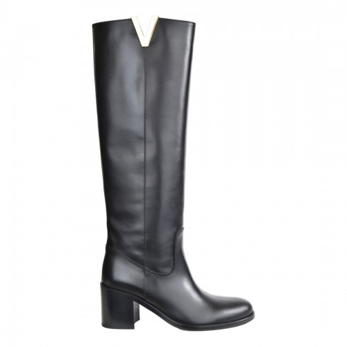 ロングブーツ VIA ROMA 15 FW25 STIVALE CON V ORO (4041 NERO) STIVALE CON V ORO VIA ROMA 15 4041 NERO
