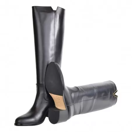 STIVALE CON V ORO VIA ROMA 15 4041 NERO