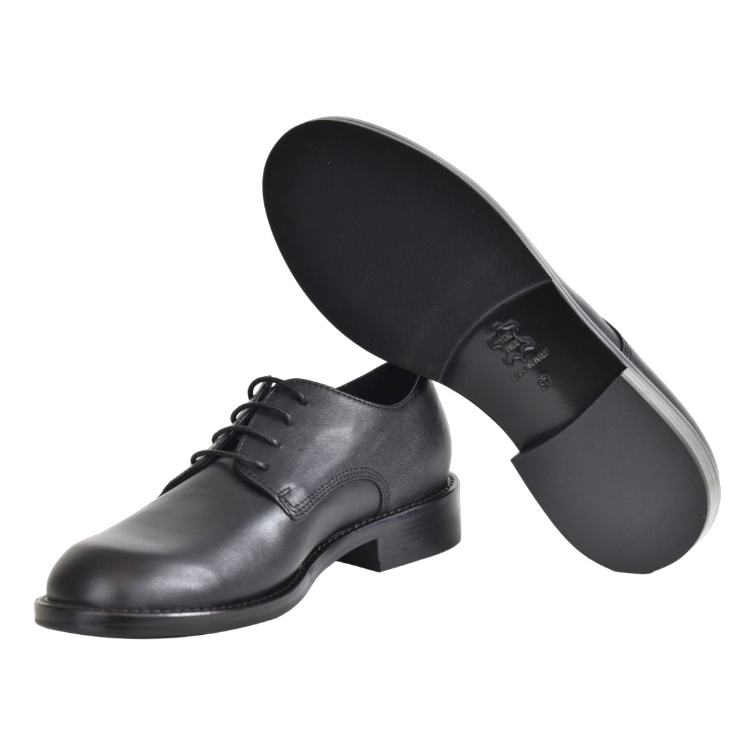 SCARPA CON LACCI SITON MOS2402 NERO