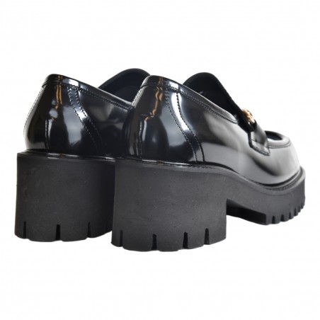 MOCASSINO CON MORSETTO SITON MOS2422 NERO