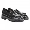 MOCASSINO CON FRANGIA SITON MOS2427 NERO