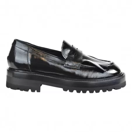 MOCASSINO CON FRANGIA SITON MOS2427 NERO