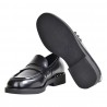 MOCASSINO SPAZZOLATO CON BORCHIE ASH WHISPERSTU01 BLACK