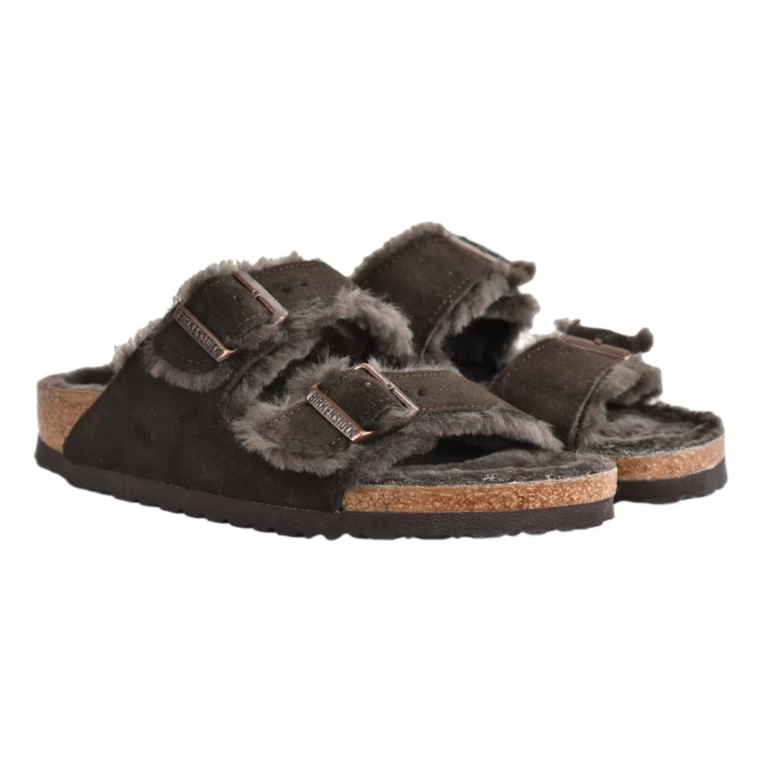 CIABATTA ARIZONA SHEARLING BIRKENSTOCK 1020528 MOCCA