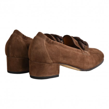 MOCASSINO CON ACCESSORIO LA PARIGINA 4420 COCCO
