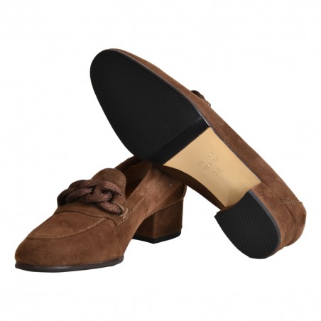 MOCASSINO CON ACCESSORIO LA PARIGINA 4420 COCCO