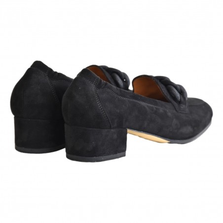 MOCASSINO CON ACCESSORIO LA PARIGINA 4420 NERO