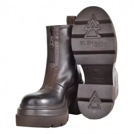 TRONCHETTO CON ZIP ELENA IACHI E3770 FONDENTE