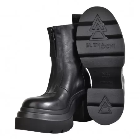 TRONCHETTO CON ZIP ELENA IACHI E3770 NERO