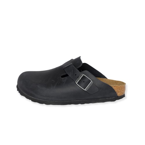 SABOT BOSTON OILED LEATHER BIRKENSTOCK 059463 BLACK