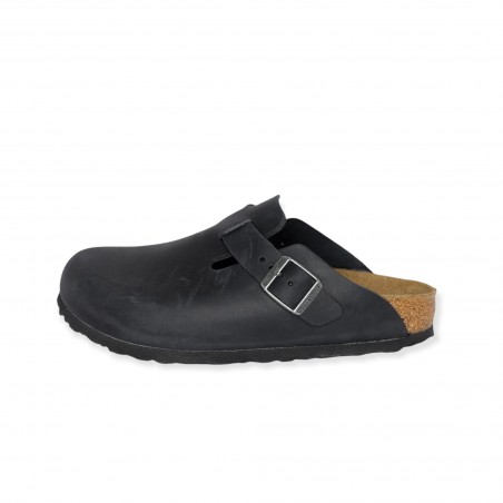 SABOT BOSTON OILED LEATHER BIRKENSTOCK 059463 BLACK