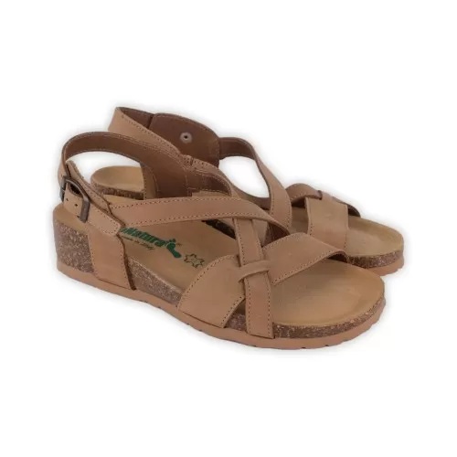 SANDALO NABUK BIONATURA 12A826 TORTORA
