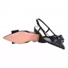 CHANEL TESSUTO RETE POIS C/FIOCCO FESTA DAISYS BLUE