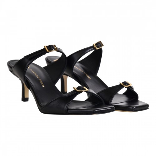 SANDALO IN NAPPA GIAMPAOLO VIOZZI KO9082 NERO