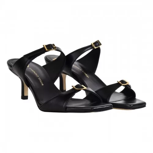SANDALO IN NAPPA GIAMPAOLO VIOZZI KO9082 NERO