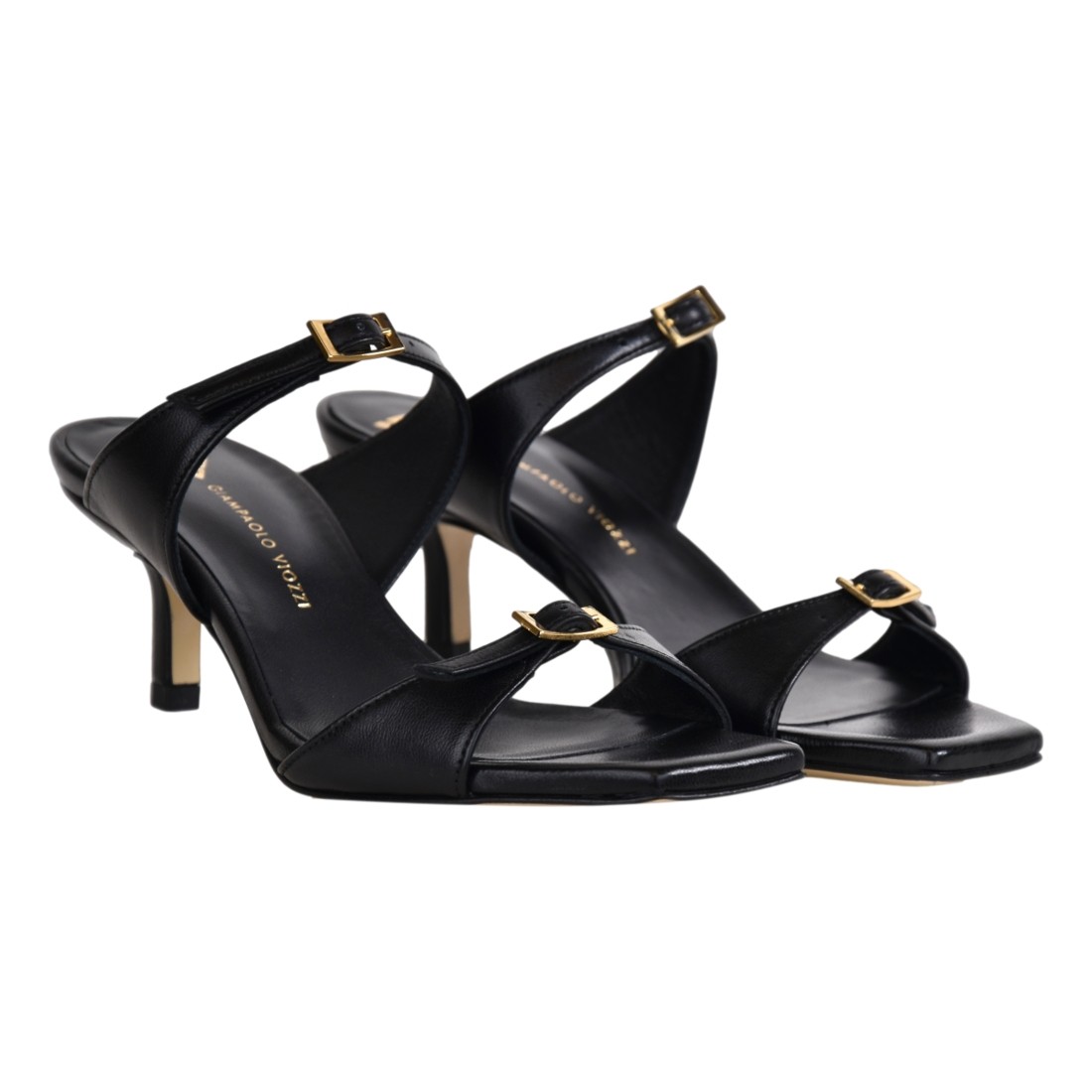 SANDALO IN NAPPA GIAMPAOLO VIOZZI KO9082 NERO