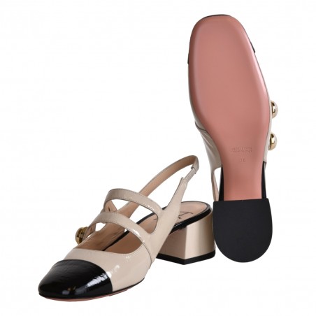 CHANEL DOPPIO CINTURINO BOTTONI FESTA LAGOA NERO/ECRU