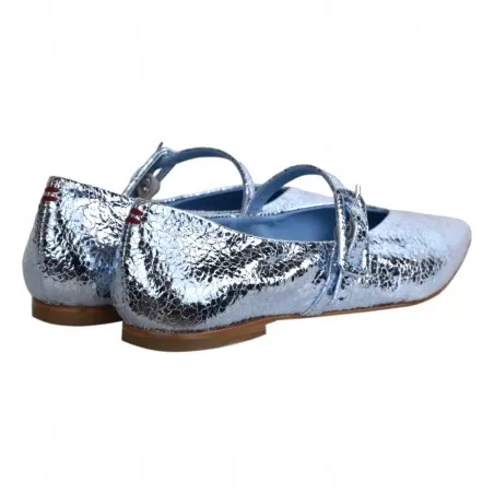 BALLERINA CON CINTURINO HALMANERA LANA52 AZZURRO