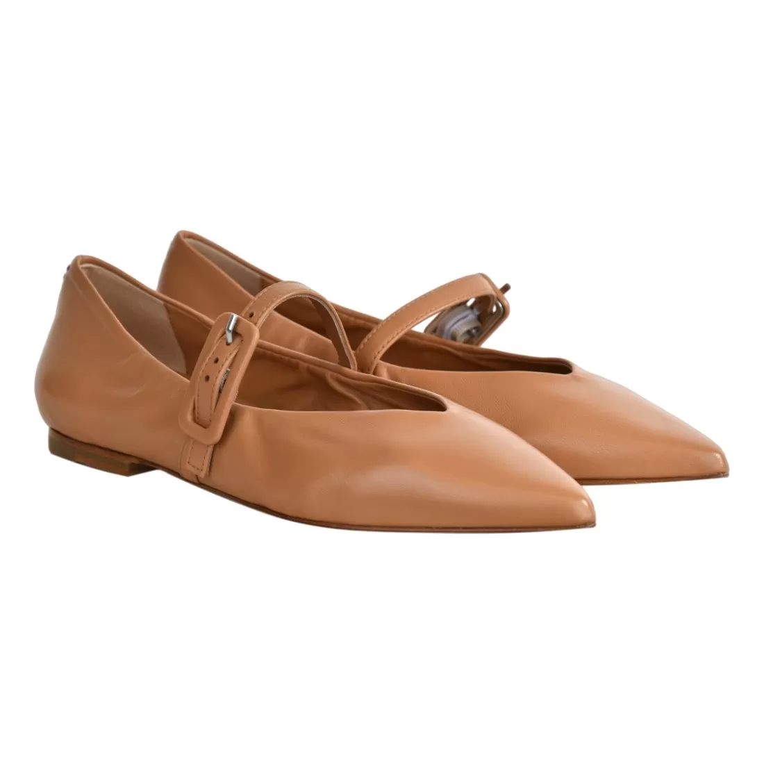 BALLERINA CON CINTURINO HALMANERA LANA52 CARAMEL