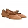 BALLERINA CON CINTURINO HALMANERA LANA52 CARAMEL
