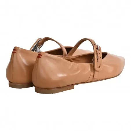 BALLERINA CON CINTURINO HALMANERA LANA52 CARAMEL