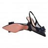 CHANEL TESSUTO RETE POIS C/FIOCCO FESTA LULAS BLU