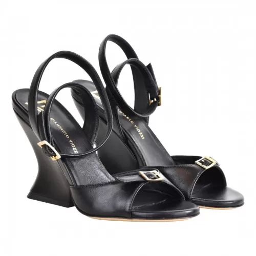 SANDALO IN NAPPA GIAMPAOLO VIOZZI SA9018 NERO