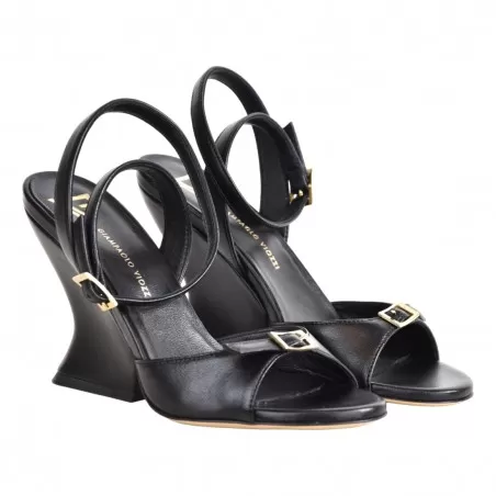 SANDALO IN NAPPA GIAMPAOLO VIOZZI SA9018 NERO