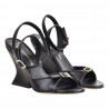 SANDALO IN NAPPA GIAMPAOLO VIOZZI SA9018 NERO