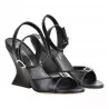 SANDALO IN NAPPA GIAMPAOLO VIOZZI SA9018 NERO