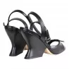 SANDALO IN NAPPA GIAMPAOLO VIOZZI SA9018 NERO
