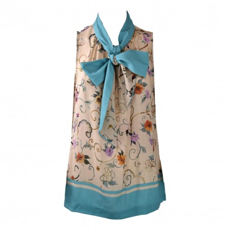 BLUSA JULIENNE STAMPA FIORE SEMICOUTURE Y4SS10 FLW44