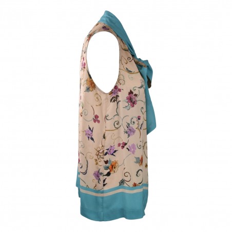 BLUSA JULIENNE STAMPA FIORE SEMICOUTURE Y4SS10 FLW44