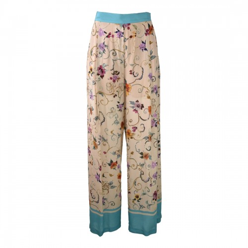 PANTALONE EDWINA STAMPA FIORE SEMICOUTURE Y4SS15 FLW44