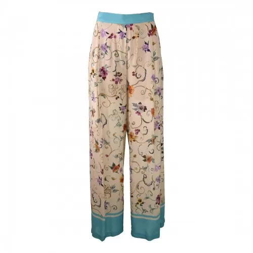 PANTALONE EDWINA STAMPA FIORE SEMICOUTURE Y4SS15 FLW44