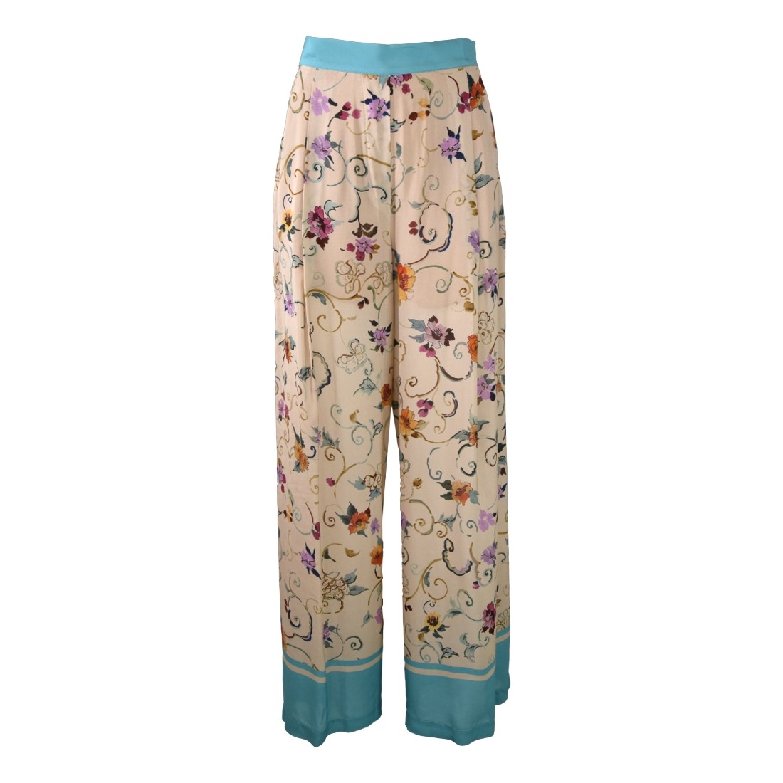 PANTALONE EDWINA STAMPA FIORE SEMICOUTURE Y4SS15 FLW44