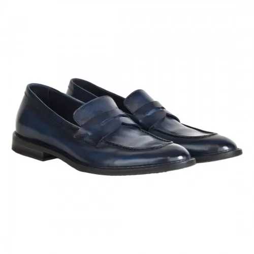 MOCASSINO PELLE PANTANETTI 16355E DENIM
