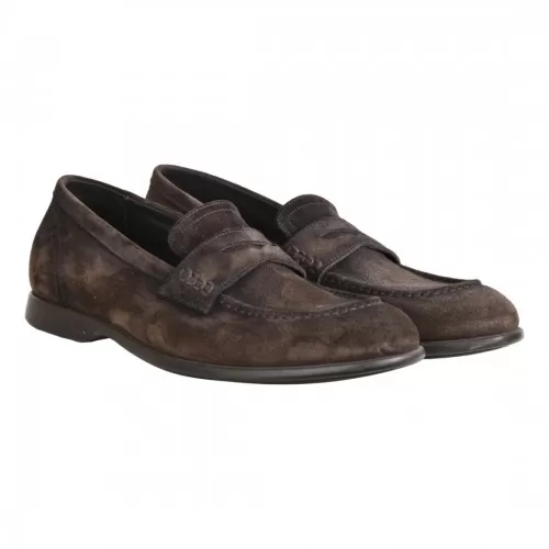 MOCASSINO PELLE PANTANETTI 17452A EBANO