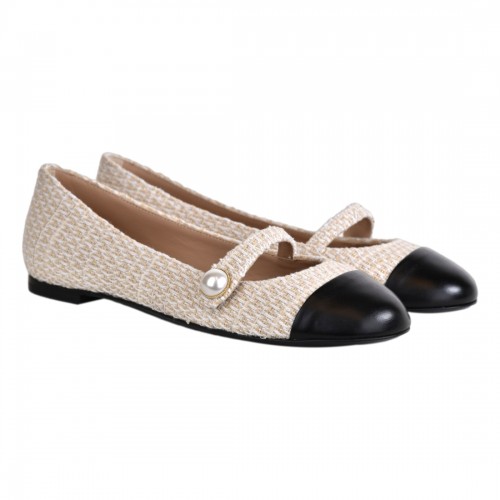 BALLERINA CON CINTURINO BOTTONE ROBERTO FESTA DIVY CREAM