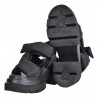 SANDALO FASCE IMBOTTITE ELENA IACHI E3786-T NERO