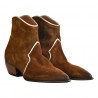 TEXANO CORTO CON ZIP ELENA IACHI E3946 COGNAC
