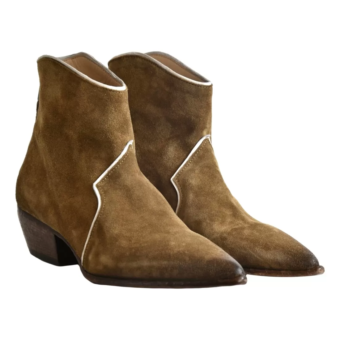 TEXANO CORTO CON ZIP ELENA IACHI E3946 FANGO