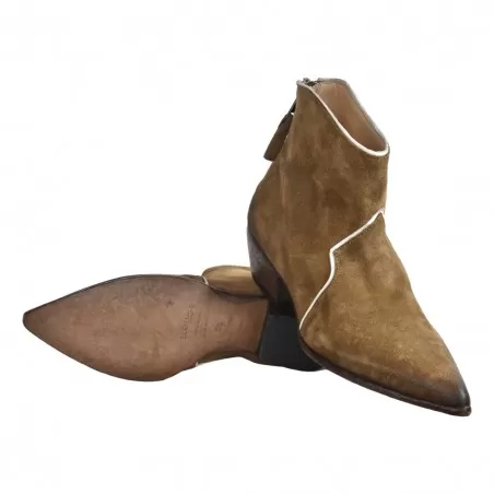 TEXANO CORTO CON ZIP ELENA IACHI E3946 FANGO