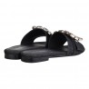 CIABATTA DENIM CON ACCESSORIO ROBERTO FESTA FADE NERO