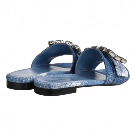 CIABATTA DENIM CON ACCESSORIO ROBERTO FESTA FADE VINTAGE