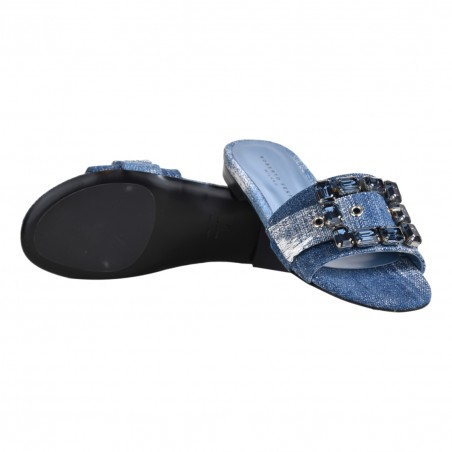 CIABATTA DENIM CON ACCESSORIO ROBERTO FESTA FADE VINTAGE