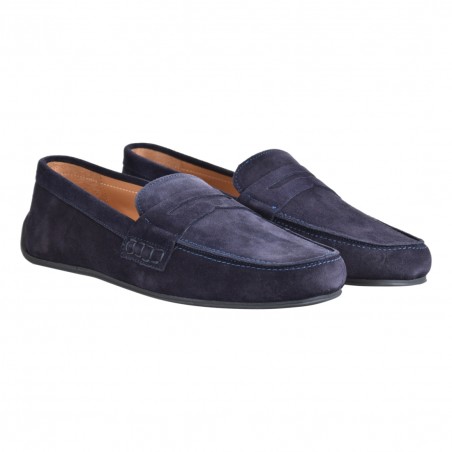 MOCASSINO IN CAMOSCIO CHEANEY HUNT NAVY