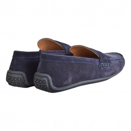 MOCASSINO IN CAMOSCIO CHEANEY HUNT NAVY
