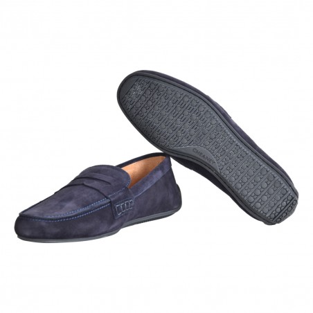 MOCASSINO IN CAMOSCIO CHEANEY HUNT NAVY